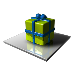 Gift Cube Icon, Gift Cube,Alerts,System,blue,green