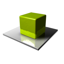 Green Cube Icon, Green Cube,Alerts,System,blue,green