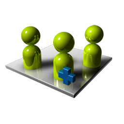 Group Add Icon, Group Add,Alerts,System,blue,green