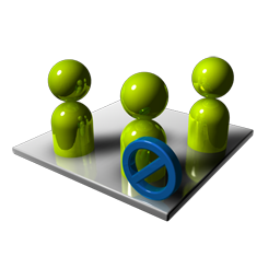 Group Blocked Icon, Group Blocked,Alerts,System,blue,green