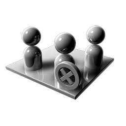 Group Delete Inactive Icon, Group Delete Inactive,Alerts,System,blue,green