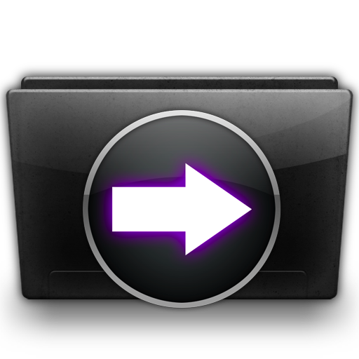 Downloads Folder2 Icon, Downloads Folder2,Black Glossy,System,http://thepm34.deviantart.com/art/Black-Glossy-Icon-Set-86511604