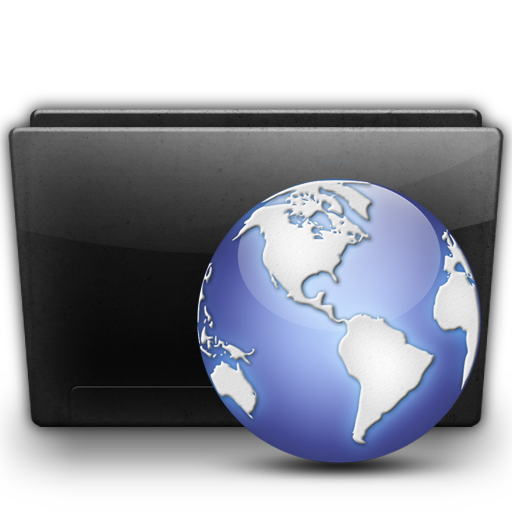 Sites Folder Icon, Sites Folder,Black Glossy,System,http://thepm34.deviantart.com/art/Black-Glossy-Icon-Set-86511604