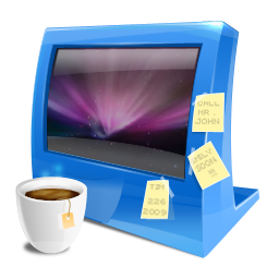 blue computer Icon, blue computer,Blue 1,System