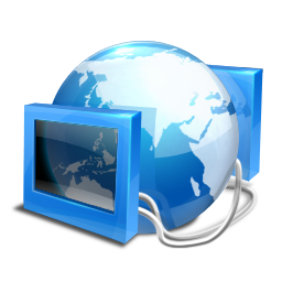 blue internet Icon, blue internet,Blue 1,System
