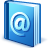 Address book Icon, Address book,Blue,System
