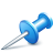 Pin Icon, Pin,Blue,System