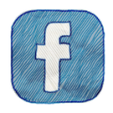 facebook Icon, facebook,Color Stroked,System