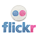flickr Icon, flickr,Color Stroked,System