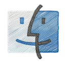 mac home Icon, mac home,Color Stroked,System