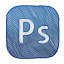 photoshop Icon, photoshop,Color Stroked,System