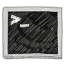 terminal Icon, terminal,Color Stroked,System
