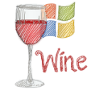 wine Icon, wine,Color Stroked,System