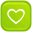 heart Green Icon, heart Green,Colored Developers Button,System,