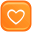 heart Yellow Icon, heart Yellow,Colored Developers Button,System,