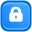 locked Blue Icon, locked Blue,Colored Developers Button,System,