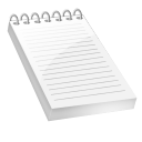 Bloc notes Icon, Bloc notes,Cristal Intense,System