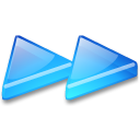 Action arrow blue double right Icon, Action arrow blue double right,Crystal Clear,System
