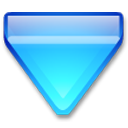 Action arrow blue down Icon, Action arrow blue down,Crystal Clear,System