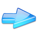 Action arrow blue flat right Icon, Action arrow blue flat right,Crystal Clear,System