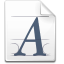 Action fonts Icon, Action fonts,Crystal Clear,System