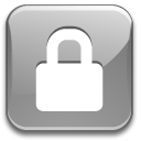 Action lock silver Icon, Action lock silver,Crystal Clear,System