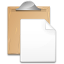 Action paste Icon, Action paste,Crystal Clear,System