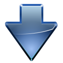 Actions go down Icon, Actions go down,Crystal Clear,System