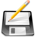 App floppy Icon, App floppy,Crystal Clear,System