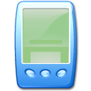 Device pda blue Icon, Device pda blue,Crystal Clear,System