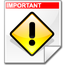 Filesystem file important Icon, Filesystem file important,Crystal Clear,System