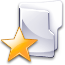 Filesystem folder favorites Icon, Filesystem folder favorites,Crystal Clear,System