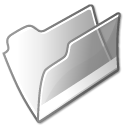 Filesystem folder grey open Icon, Filesystem folder grey open,Crystal Clear,System