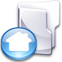 Filesystem folder home 3 Icon, Filesystem folder home 3,Crystal Clear,System