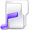 Filesystem folder music Icon, Filesystem folder music,Crystal Clear,System