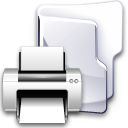 Filesystem folder print Icon, Filesystem folder print,Crystal Clear,System
