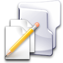 Filesystem folder txt Icon, Filesystem folder txt,Crystal Clear,System
