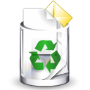 Filesystem trash full Icon, Filesystem trash full,Crystal Clear,System