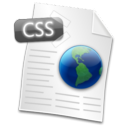 Filetype CSS Icon, Filetype CSS,Crystal Clear,System