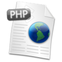Filetype PHP Icon, Filetype PHP,Crystal Clear,System