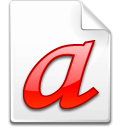 Mimetype font type 1 Icon, Mimetype font type 1,Crystal Clear,System