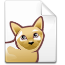 Mimetype metafont cat Icon, Mimetype metafont cat,Crystal Clear,System