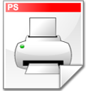Mimetype postscript Icon, Mimetype postscript,Crystal Clear,System
