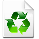 Mimetype recycled Icon, Mimetype recycled,Crystal Clear,System