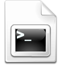 Mimetype shellscript Icon, Mimetype shellscript,Crystal Clear,System