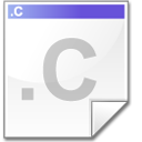 Mimetype source c Icon, Mimetype source c,Crystal Clear,System