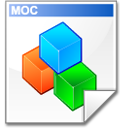 Mimetype source moc Icon, Mimetype source moc,Crystal Clear,System