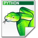 Mimetype source py snake Icon, Mimetype source py snake,Crystal Clear,System