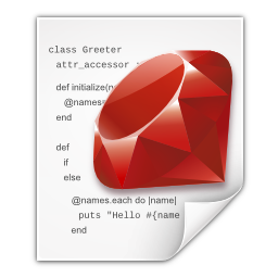 Mimetypes application x ruby Icon, Mimetypes application x ruby,Crystal Clear,System