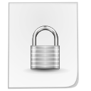 Mimetypes file locked Icon, Mimetypes file locked,Crystal Clear,System